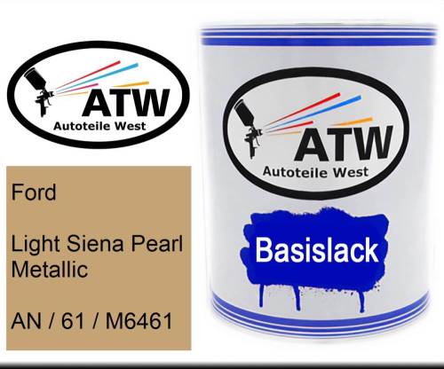 Ford, Light Siena Pearl Metallic, AN / 61 / M6461: 1L Lackdose, von ATW Autoteile West.